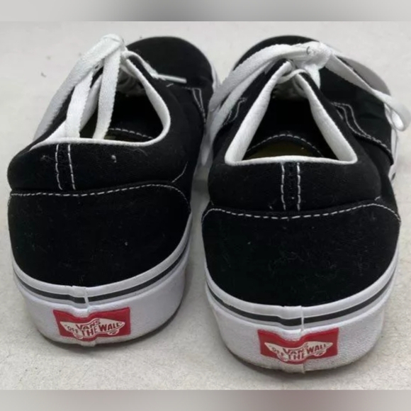 Unisex Vans Black And White Sneakers Size M 9 W 10.5 Like New MSRP $65 - Picture 5 of 8